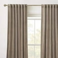 thumbnail image 2 of Bedroom Curtains Heavy Velvet, Room Darkening Privacy Window Curtains, Soft Durable Velvet Backdrops for Sliding Door Living Room, Taupe, W52 x L96 inches, 2 Panels Set, 2 of 7