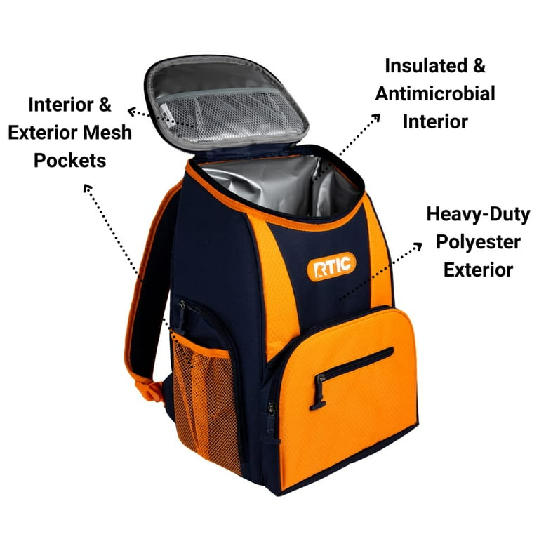 Plain Orange Backpack Cooler