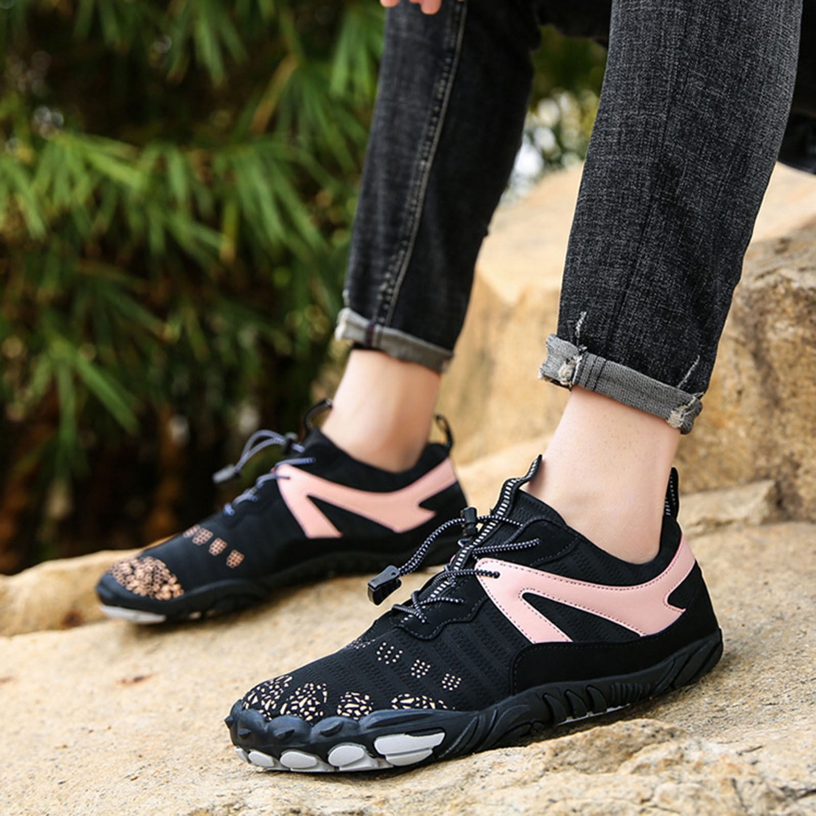 Womens Quick Dry Water Hiking Shoes Barefoot Trail Athletic Non Slip Outdoor Sneakers,Size 5.5