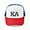 Red/Blue/White, variant on CafePress - Kappa Alpha Order Official KA - Adjustable Unisex Printed Trucker Hat with Mesh Back