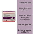 thumbnail image 5 of Wings Overnight Quilted Adult Incontinence Brief M Heavy Absorbency Quilted, 67033, 51, 96 Ct, 5 of 6