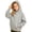 Grey, variant on Girls Hoodies Pullover Long Sleeve Trendy Solid Color Modern Fit Jackets Winter Coat Fall Outwear