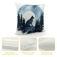 thumbnail image 4 of ARISTURING Wolf Throw Pillow Covers  Soft Cute Wolf Wild Animals Decorative Throw Pillowcases Room Rustic Cabin Country Pillow Cases Cushion Covers Nature Wildlife Bear Brown Cushion Cases, 4 of 5