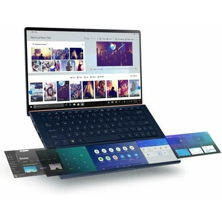 Asus ZenBook 13 Ultra-Slim Laptop 13.3” Full HD NanoEdge Bezel, Intel Core i7-10510U, 16GB RAM, 512GB PCIe SSD, Innovative Screenpad 2.0, Windows 10 Pro - UX334FLC-AH79, Royal Blue Notebook