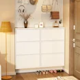 thumbnail image 3 of Estante de acero para almacenamiento de zapatos, soporte Vertical, moderno, apilable, 3 of 4