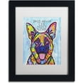 thumbnail image 1 of Trademark Fine Art 'Dogs Never Lie' Canvas Art by Dean Russo, White Matte, Black Frame, 1 of 4