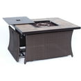 thumbnail image 5 of Hanover Strathmere 6-Piece Fire Pit Lounge Set with Faux-Stone Tile Top, 5 of 11
