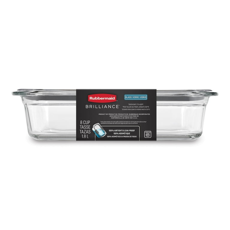 Rubbermaid Container, Glass, 8.0 Cup  The Loaded Kitchen Anna Maria Island