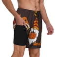 thumbnail image 2 of Yiaed Fall Gnomes Print Mens Swim Trunks Bathing Suit Compression Liner Beach Swim Shorts Swimwear Quick Dry Zipper Pocket No-Chafing Board Short-X-Large, 2 of 6