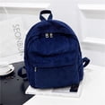thumbnail image 3 of Sonducket de pana contenedor multiusos Universal mujeres hombres Color sólido estudiante mochilas accesorios de ropa bolsas de almacenamiento Mochilas Azul, 3 of 5