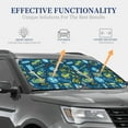 thumbnail image 4 of Kll Machinery Road Construction Windshield Sun Shade 2-Piece Foldable Car Front Window Sunshade For Most Sedans Suv Truck- Large, 4 of 7