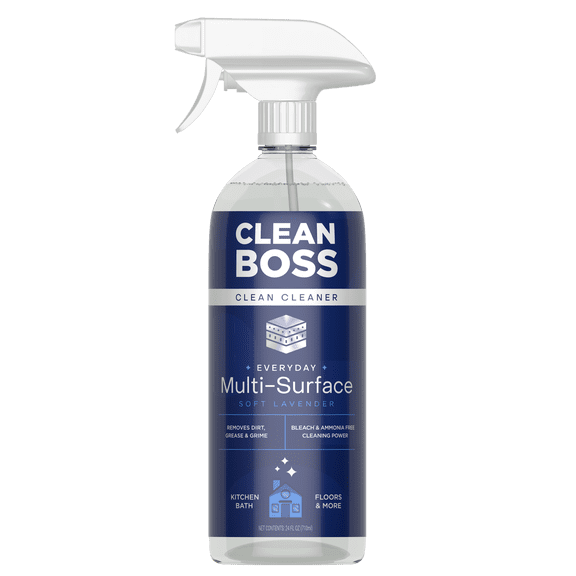 CleanBoss Everyday Multi-Surface Cleaner, Soft Lavender, 24 fl oz