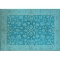 thumbnail image 1 of Ahgly Company Indoor Rectangle Oriental Light Blue Traditional Area Rugs, 6' x 9', 1 of 4