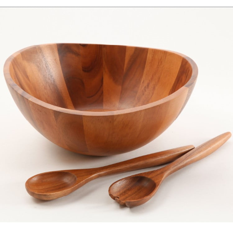 Gibson Home EcoFriendly Acacia Wood Salad Bowl Set (3 Pieces