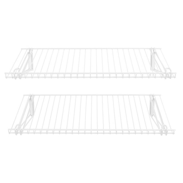 Juego de estanterías Rubbermaid Configurations, 26 unidades, color blanco, 2 estantes