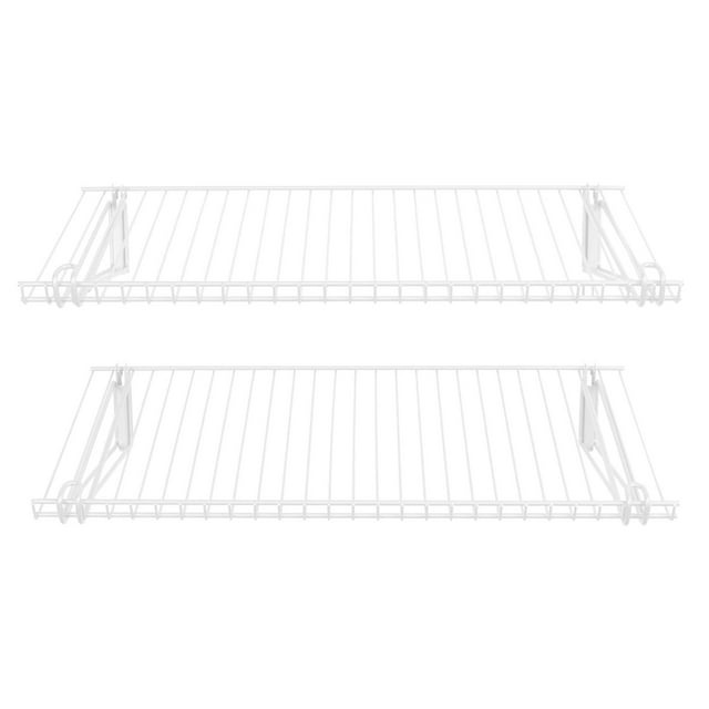 Juego de estanterías Rubbermaid Configurations, 26 unidades, color blanco, 2 estantes