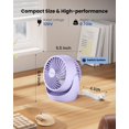 thumbnail image 4 of Ventilador circulador de aire Gaiatop Gaiatop de 5 pulgadas, 3 velocidades, 6,8 W, 4 of 6