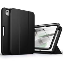 Suritch Case for iPad A16 11th Gen 11 inch 2025/iPad 10th Gen 10.9 inch with Screen Protector and Pencil Holder Tri-fold Stand Auto Wake/Sleep, Black