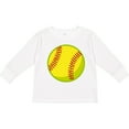 thumbnail image 3 of Inktastic Personalized Softball Boys or Girls Long Sleeve Toddler T-Shirt, 3 of 5