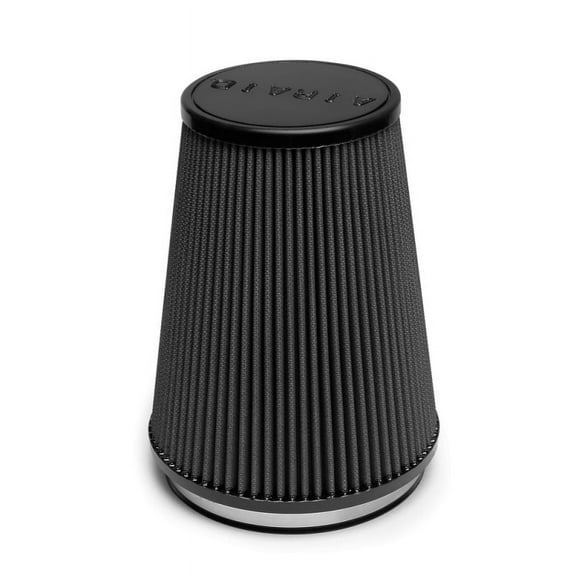 Airaid 702-469 Universal Clamp-On Air Filter: Round Tapered; 6 in (152 mm) Flange ID; 9 in (229 mm) Height; 7.5 in (191 mm) Base; 5 in (127 mm) Top