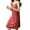 Watermelon red, variant on Seductiva Items Nightgowns for Women Womens Cotton Sleeveless Nightgown Spaghetti Strap V Neck Full Slip Sleep Dress Lightweight Sleep Shirt