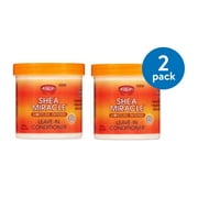 African Pride Shea Miracle Moisture Intense Leave-In Conditioner 15 oz. Jar (Pack of 2)