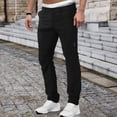 thumbnail image 2 of Men's Casual Pants Mens Spring And Autumn Casual Pants Sports Elastic Waist Korean Version Of The Trend Black Long Black S, 2 of 5