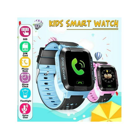 Kids Smart Watch with SOS Call SMS Flash Night Light Pedometer Voice Message Anti-lost Alarm Smart Watches for Children Girls