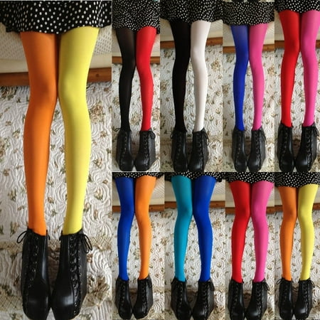 

Fashion Women Patchwork Footed Tights Stretchy Pantyhose Stockings Elastic Long Socks