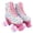 White + Flashing wheel, variant on EONROACOO Roller Skates for Girls, Women Kid Teen Light up 4 Wheels Roller Skates (Youth 1)
