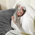 thumbnail image 5 of TRUSTWARMTH Electric Heated Blanket Throw 50"×60", Electric Throw Blanket with 5 Heating Levels & 4 Hours Auto Off, Ultra Soft Jacquard Shaggy Sherpa, Machine Washable, Gray, 5 of 8