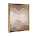 thumbnail image 4 of Stupell Industries Boho Celestial Moon Landscape Painting Brown Floater Framed Canvas Art Print Wall Art, 25 x 31, 4 of 10