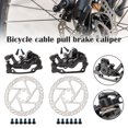 thumbnail image 2 of VALINK Durable Front and Back Disk Brake Kit Aluminum Alloy Calipers 160mm Disc Brake Pads Bike Accessory, 2 of 7