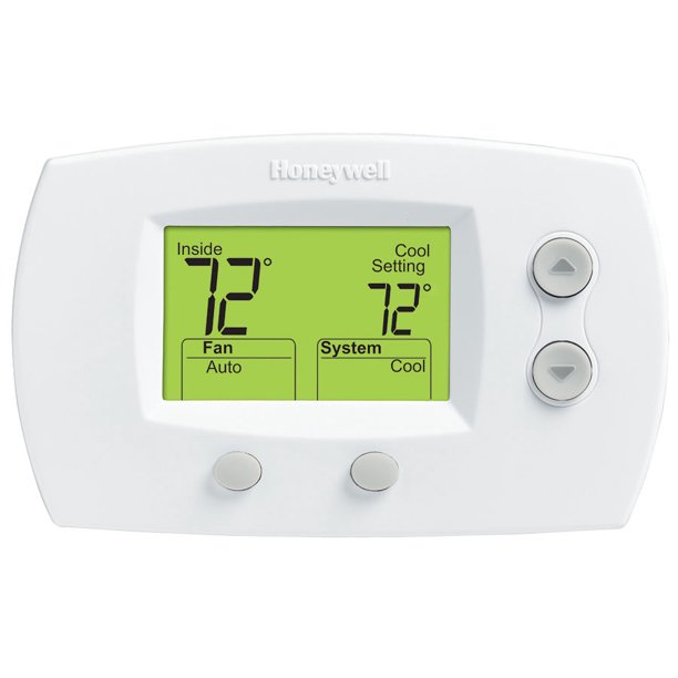 Pro 5000 Two Heat One Cool Non Programmable Digital Thermostat White Walmart Com Walmart Com