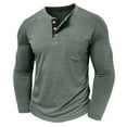 thumbnail image 7 of Lenago Mens T Shirts Size M-3XL,Mens Short/Long Sleeve Shirt Classic Button Basic Solid Color Collared Shirts Casual Versatile Sports Button Lapel Top Sports and Fitness Muscle Gym Tops, 7 of 7
