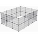 thumbnail image 1 of Corral para perro jaula para perro jaula para conejo jaula para cuyo corral para conejo cercas para animales pequeños fácil de armar 36 x 29 cm 28 pan, 1 of 6