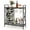 Brown, variant on Costway 21 Bottle Wine Rack Freestanding Floor Wine Bottle Organizer with Storage Shelf Brown
