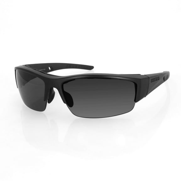 Bobster Ryval Sunglasses (One Size Fits Most, Matte Black / Smoke Lens)