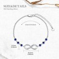 thumbnail image 4 of AOBOCO Daughter Bracelet 925 Sterling Silver Infinity Daughter Link Bracelet with 12 Birthstones Daughter Birthday Gift from Mom, 4 of 10