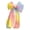 Rainbow color bead c, variant on Rainbow Bowknot Barrettes Delicate Bows Hair Clip for Women Girls Fashionable Hair Ornament Sweet Hairpin