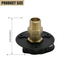 thumbnail image 4 of 3" Outer Thread Black Brass Water Filler Valve, Check Valve Suitable for RV and Boat Water Inlet Accessory, 4 of 7