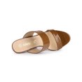 thumbnail image 4 of BLISSFUL STEP Women's Sandals Stiletto Heels Open Toe Slide Sandals, 4 of 8