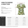 thumbnail image 5 of Naloa Green Hawaii Palms Print T-Shirts Short Sleeve V Neck Tees for Women Fashion Tops Trendy Lightweight Soft Casual Summer Outfits Clothes, 5 of 5