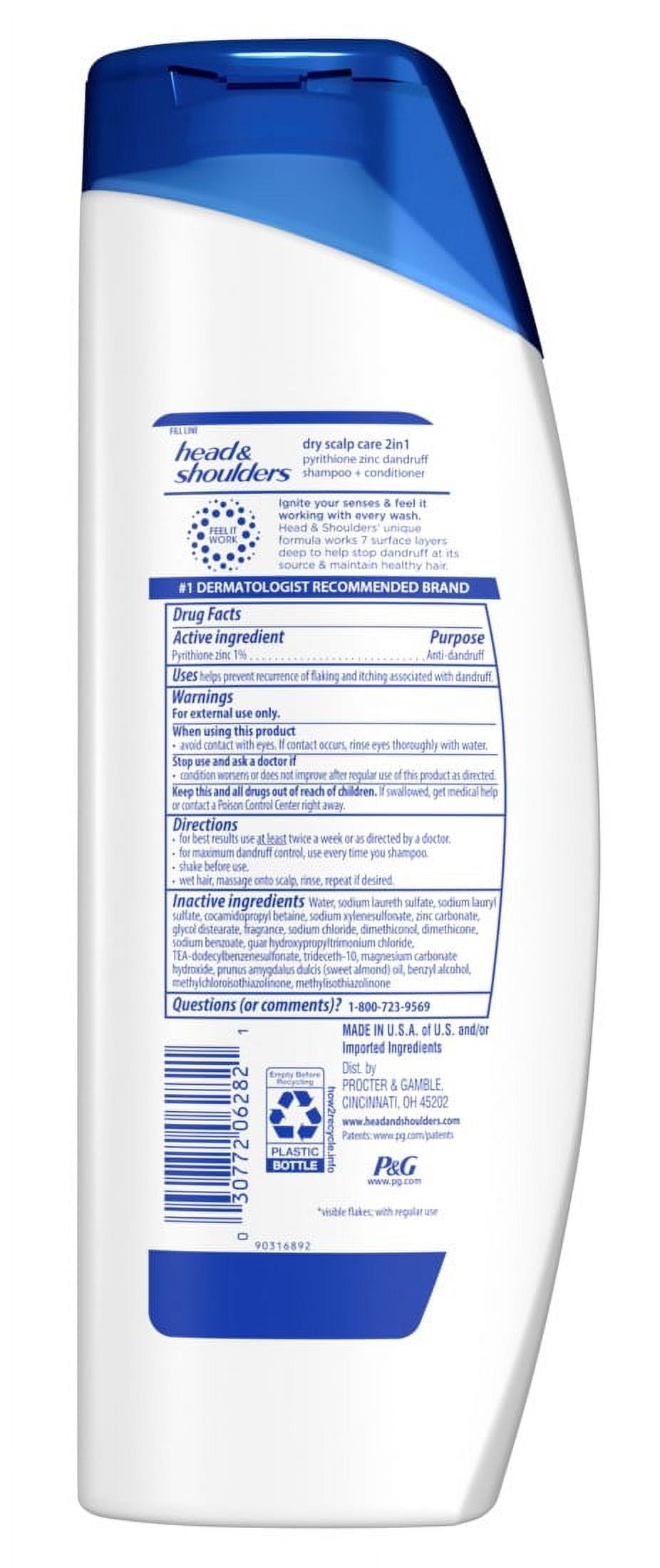 Head & Shoulders Shampoo Dry Scalp Care 2-In-1 12.5oz (Pack of 2)