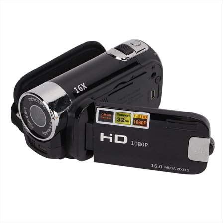 Quaqdae 16MP Digital Camcorder 1080P Full HD DV Video Camera Degree Rotation Screen 16X Night Zoom