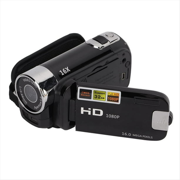 VideocáMara Digital de 16MP VideocáMara DV Full HD 1080P CáMara de Video Digital Pantalla de RotacióN de Grados Zoom Nocturno 16X
