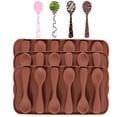 thumbnail image 1 of Molde de chocolate con forma de cuchara, herramientas para fondant y gelatina, silicona flexible, fácil de usar, apto para horno y congelador, material de calidad alimentaria para herramientas de, 1 of 7