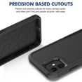 thumbnail image 3 of Allytechgroup Compatible for Apple iPhone 11, Rugged Shockproof Military Grade Protection Dual Layers Hard PC TPU Phone Case for iPhone 11, Black, 3 of 5