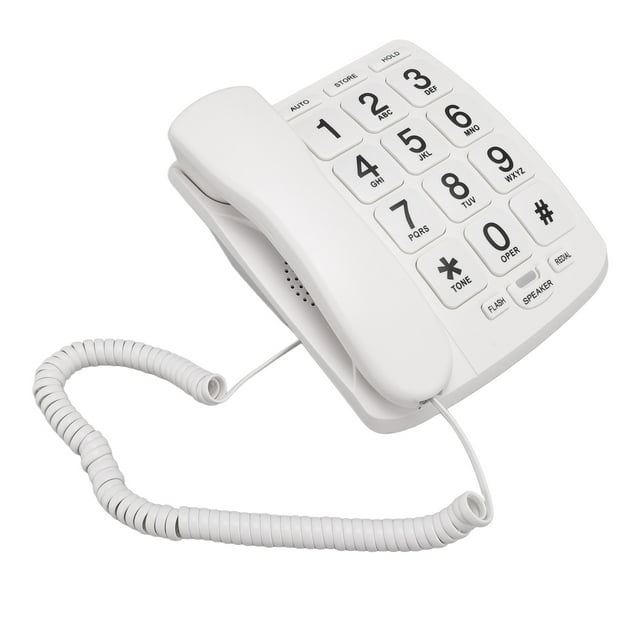 Teléfono Con Cable, Marcar Rápido LED INDICADOR DE LLAMADA INTRAINGA MANOS FIJA PARA ANCIANOS PARA ANCIANOS