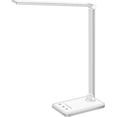 thumbnail image 1 of Lámpara de escritorio LED de corona blanca regulable con puerto USB, 5 modos, 1 of 9